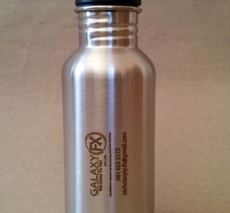 Engraved metal water bottle for Galaxy FX