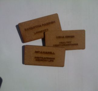 Laser Engraved Supawood Name Badges