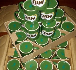 Milo branded mugs