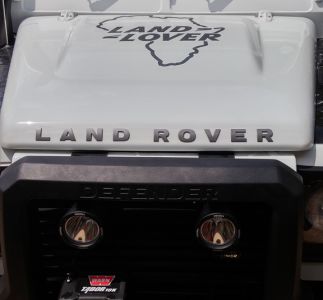 Vinyl Cut Out Decal On Land Rover